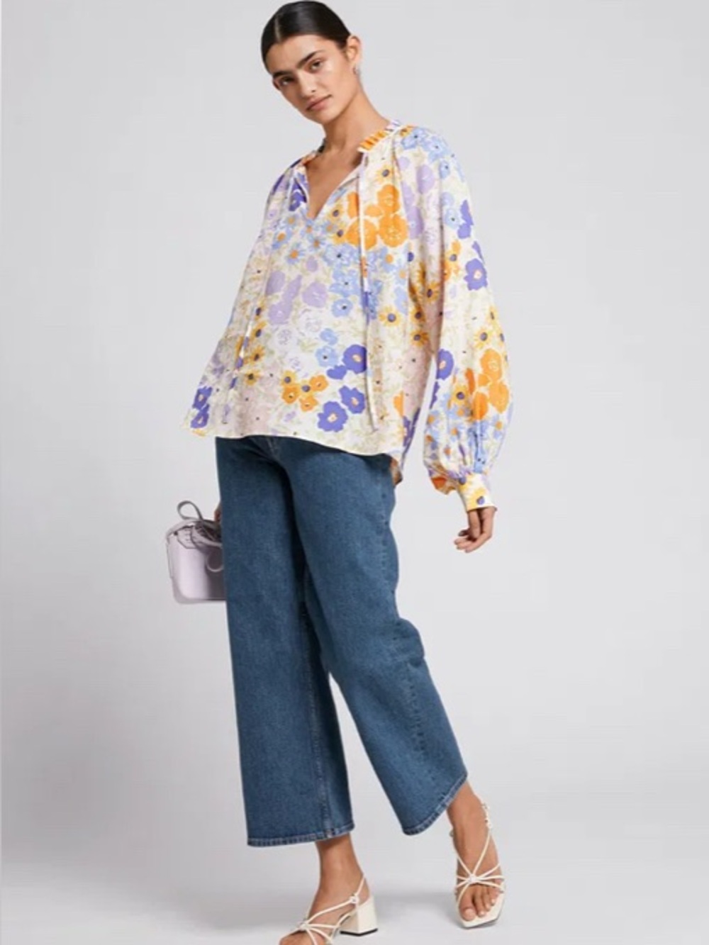 & Other Stories  La Anita Floral Top, NWT , size Large
